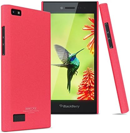 Blackberry Leap Case, PC Matte Cowboy Shell Thin Hard Shell for Blackberry Leap (Rose)