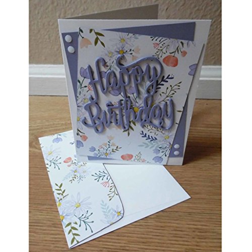 OTGO Happy Birthday Metal Cutting Dies Stencils DIY Scrapbook Album Paper Card Making Tool