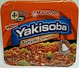 Maruchan Yakisoba, Teriyaki Chicken Flavor, 3.98-Ounce Microwavable Containers (Pack of 8)