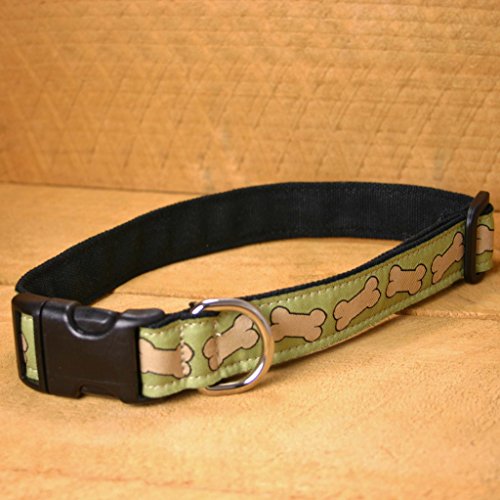1" Pistachio Bones Extra Large Hemp Collar