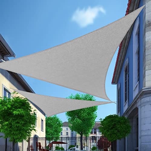 Cisvio 12'x12'x17' Sun Shade Sail Gray Triangle