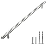 Modket 1 Pack Solid Brushed Nickel T Bar Handle