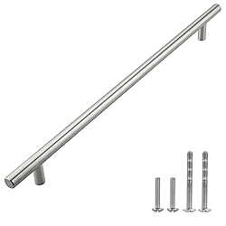 Modket 1 Pack Solid Brushed Nickel T Bar Handle