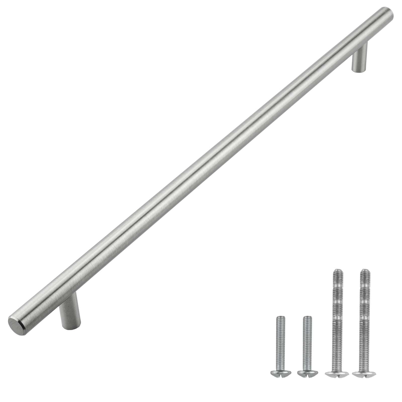 Modket 1 Pack Solid Brushed Nickel T Bar Handle
