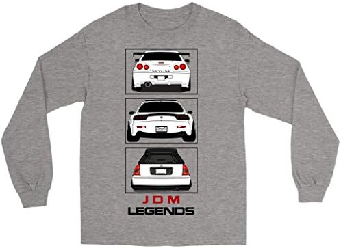 JDM Legends Nissan Skyline Mazda RX7 Honda Civic Long Sleeve Shirt