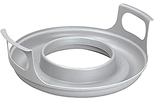 LUFMWCWD Microwave cool plate and spillover caddy with handles. For bowls, plates and microwave meals. BPA free