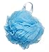 3 Pack - Luxury Body Wash Sponges - Exfoliating Shower Puffs for Sensitive Skin with a Nice Convenient Packaging for Storing loofahs - Perfect Gift, Light Blue