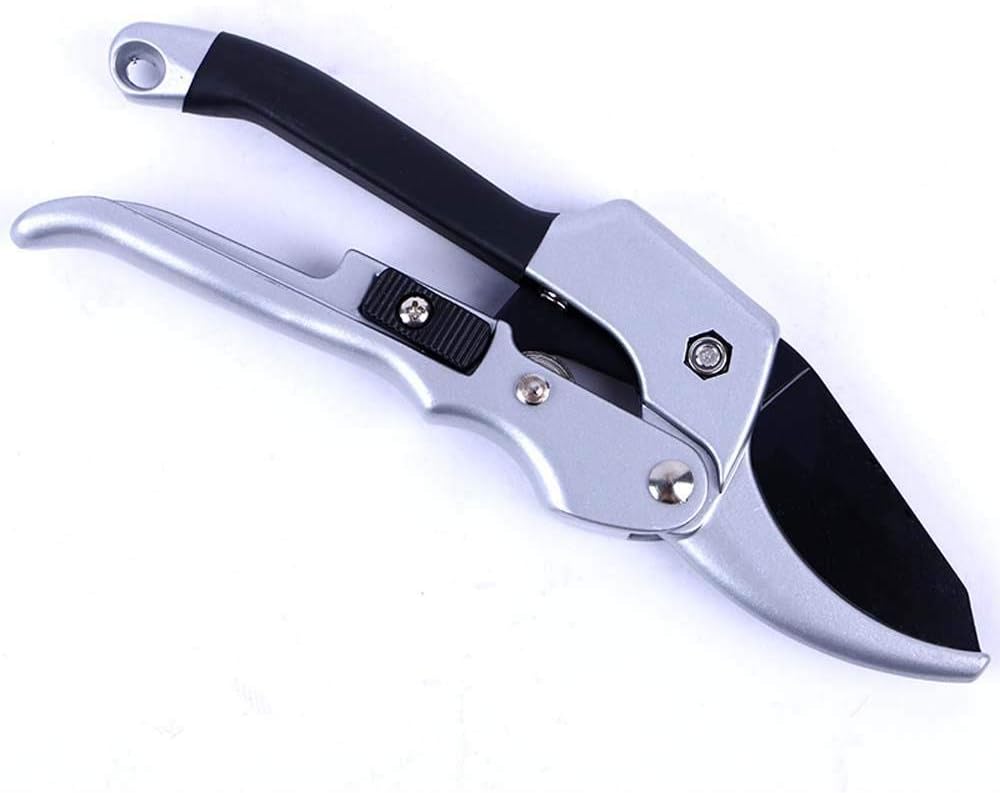 Gardening Tools Pruning shearsFruit Tree Flower Trim Pruning Scissors, Household Thick Branches, Pulley Pruning Shears, White Black
