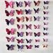 Raylinedo 3D Butterfly 12PCS for Blue and 12 PCS for Purple Stickers Making Stickers Wall Sticker