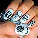 Nail Decals, Tenworld 4x100CM Punk Rock Design Nail Art Stickers Transfer Nail Manicure Tips (D)