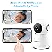 Baby Monitor with WiFi Camera,Smart WiFi Baby Camera 1080P HD with 2-Way Audio, Night Vision, Air Sensors,Vision Remote Control 2.4G WiFi for Baby Monitor