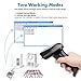 433Mhz Wireless Barcode Scanner, SLYPNOS Handheld Barcode Reader with 473.5 Yard Long Transmission Range Portable Rechargeable Bar Code Scanner with USB Receiver for Store Supermarket Warehouse