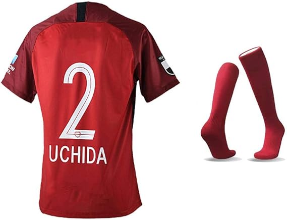 Amazon 日本プロサッカークラブ愛称 茨城鹿島 No 2 Uchida レプリカ サッカーユニフォーム メンズ オリジナルストッキング付き 印刷無料 ファンズモデル サッカー フットサル レプリカユニフォーム 通販