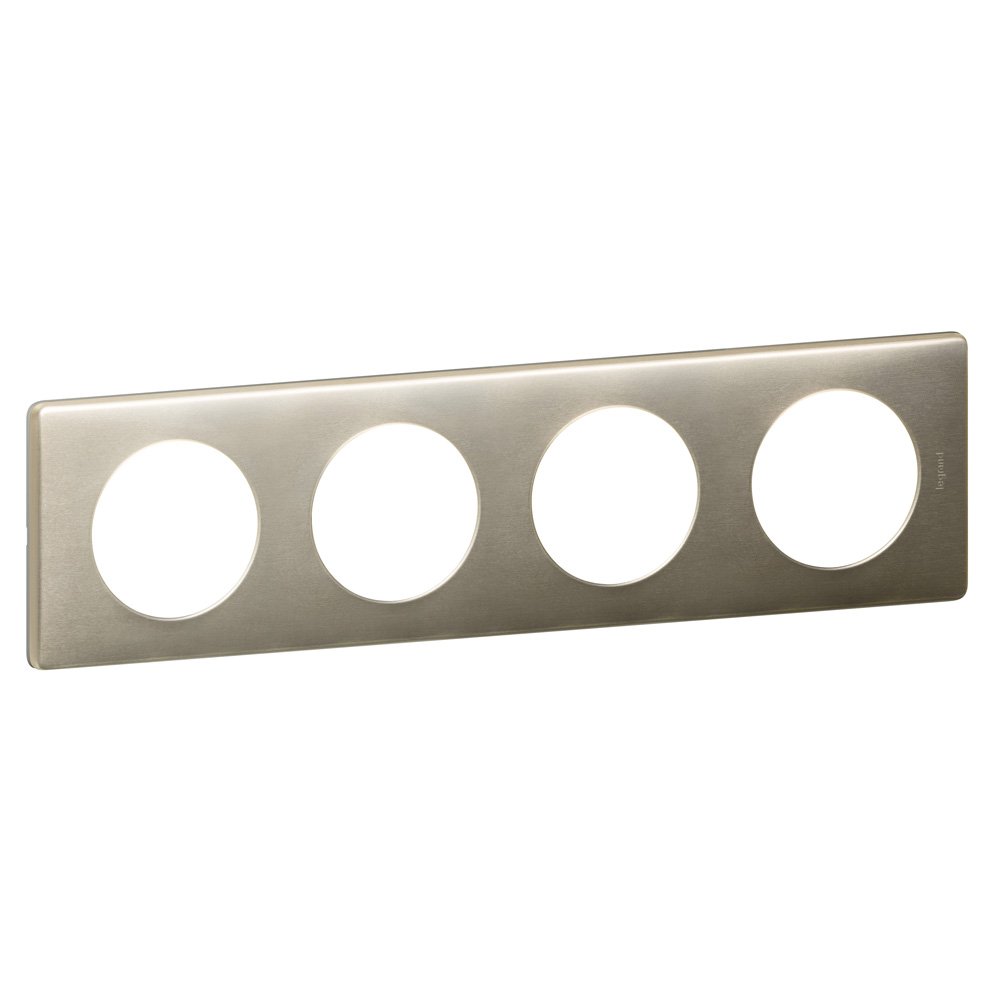 Legrand Celiane LEG68904 Titanium Wall Switch Frame with 4