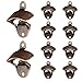 Newdanceus Enhanced Edition Wall Mount Bottle Opener Set of 10 Rustic Vintage Beer Opener with Mounting Screws for Cafe Bars Best Gift-Your Best Decor & Partner