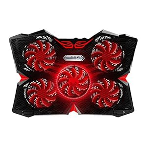 Zwini-Laptop-Cooling-Pad-12-17-Laptop-Cooler-Stepless-Speed-Fan-Ultra-Quiet-Cooling-Pad-Stand-with-5-Fans-at-1400-RPM-LED-light-2-USB-Ports Zwini Laptop Cooling Pad 12"-17" Laptop Cooler Stepless Speed Fan Ultra Quiet Cooling Pad Stand with 5 Fans at 1400 RPM LED light 2 USB Ports