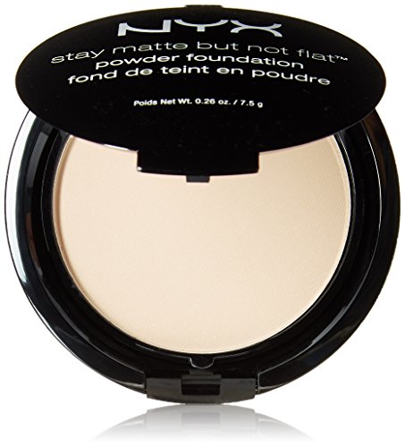 NYX PROFESSIONAL MAKEUP Stay Matte but not Flat Powder Foundation, Porcelain, 0.26 Ounce