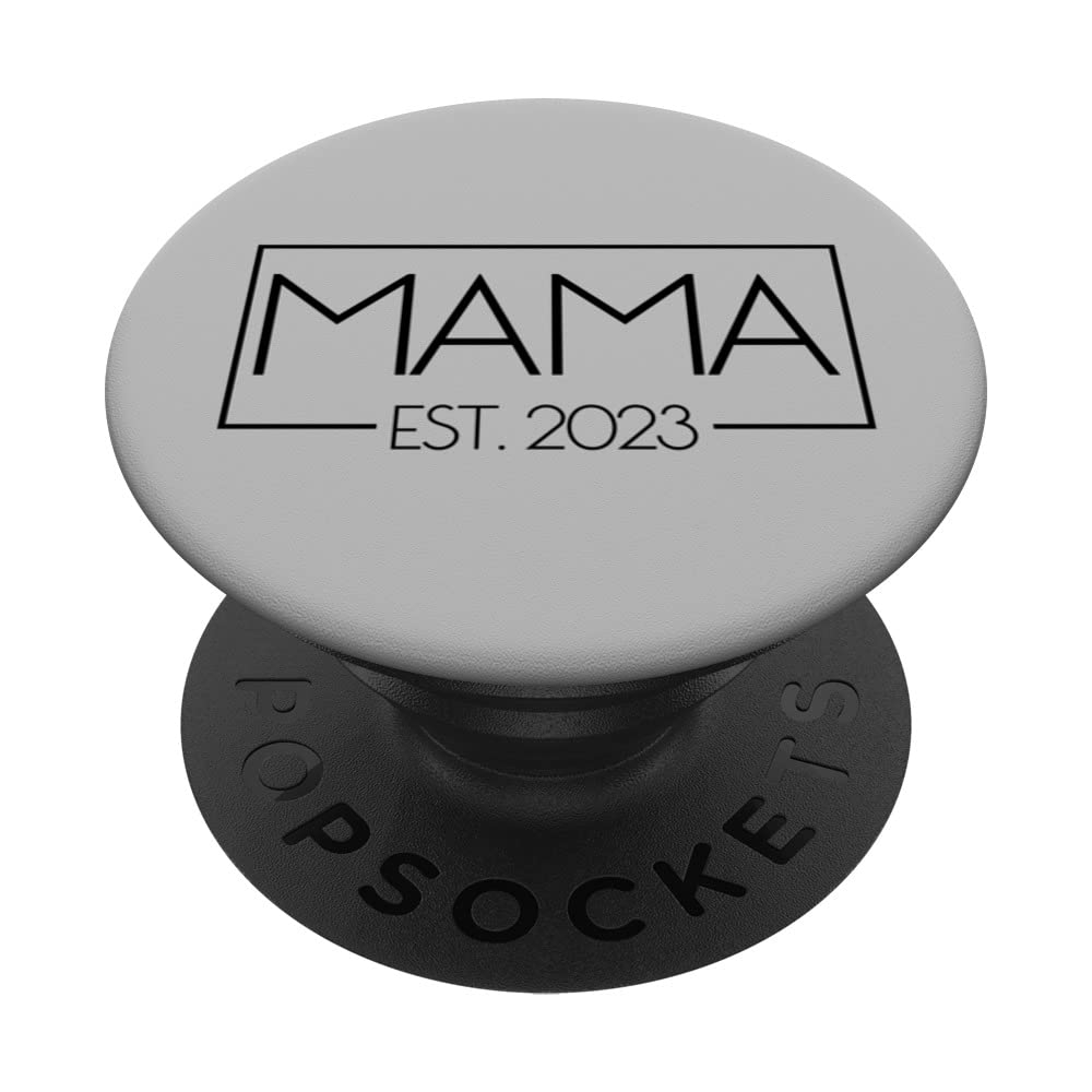 Mama Est. 2023 Expecting Mother Pregnant Gift New Mama PopSockets Swappable PopGrip