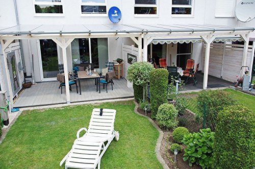 solidBASIC mit VSG GLAS 300 x 250 cm - Terrassenüberdachung Leimholz + Glasdach Verbundsicherheitsglas - Unbehandelt… – Bild 8