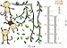 Naughty Monkey Juggling on Tree Branches Monkey Wall Decal Nursery Wall Decal