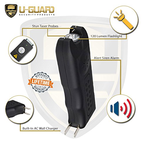 Hand Stun Gun Personal Safe Alarm Mini Pepper Spray Stun Gun Combo