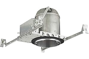DOLAN DESIGNS 5-Inch New Construction LED Recessed Can Light IC & Airtight Flat Ceiling