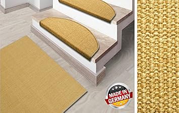 Amazon De Stufenmatte Sisal Halbrund Mit Kante Grosse 24 X 65cm