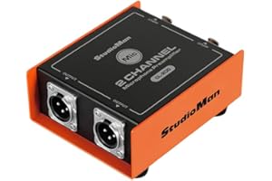 StudioMan CL-200 2-CH XLR Preamp for Dynamic Microphones,25d8 Gain, Low-Noise Amplifier,Compact Metal Housing, XLR 1/0,0range/Black,Phantom Power compatible (CL-200)