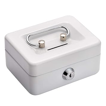 Amazon 八番屋 ミニ金庫 手提げ金庫 手提げ貯金箱 家庭用 鍵付き