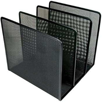 Artistic Contemporary Mesh Metal Desktop File Sorter, Black (ART21009C)