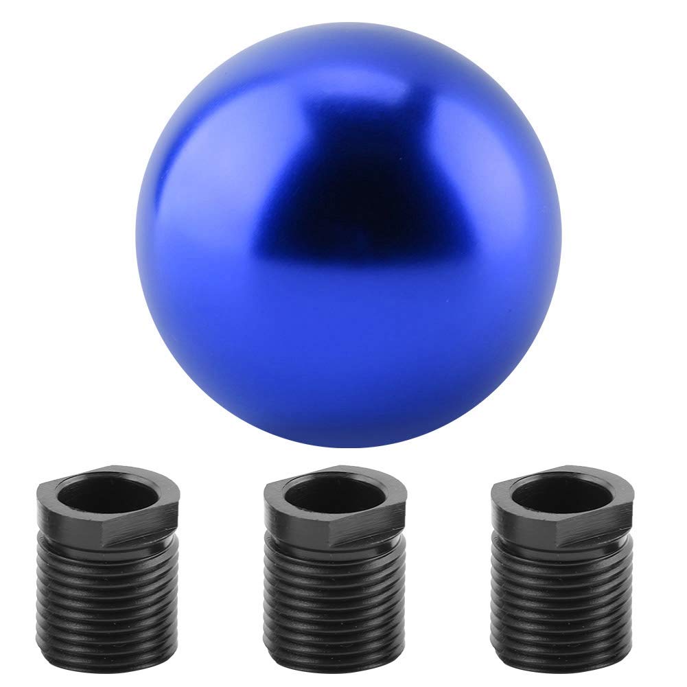 Fydun Car Gear Shift Knob, Universal Round Ball Shape Manual Knob (Blue)