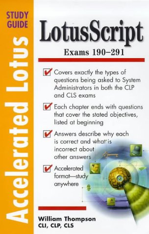 Accelerated Lotusscript Study Guide-cover