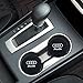 CARFORU 2 Pack Auto Sport 2.75 Inch Diameter Oval Tough Car Logo Vehicle Travel Auto Cup Holder Insert Coaster Can Car Interior Accessories Anti Slip Cup Mat Fit for Audi Accessory