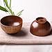 Cospring Handmade Wood Bowl, Mug, for Rice, Soup, Dip, Coffee, Tea, Decoration (2PCS Jujube Bowls, L: 5-1/8 inch Dia by 3-1/8 inch High)