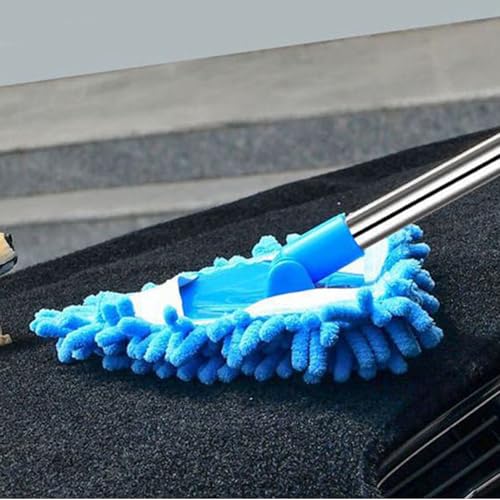 Reusable Chenille Mini Mop with Extendable Handle – Small Areas Cleaning Tool photo 8