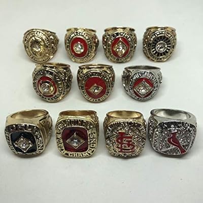 Set Of 11 St Louis Cardinals World Series Championship Replica Rings No Box Various Sizes Gold Silver Color Collectible 1926 1931 1934 1942 1944 1946 1964 1967 1982 2006 2011 Usa Shipper At Amazon S Sports Collectibles Store