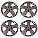 Set of 4 Silver 16 Inch Aftermarket Replacement Hubcaps with Bolt On Retention System - Part Number: IWC459/16S