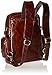 Tom Clovers Women's Men's Sports Bag Hiking Leather Backpack Cycling Backpack Daypack School Bag Brown