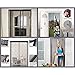Magnetic Screen Door Durable Mesh Curtain and Full Frame Velcro Fits Doors Up to 38