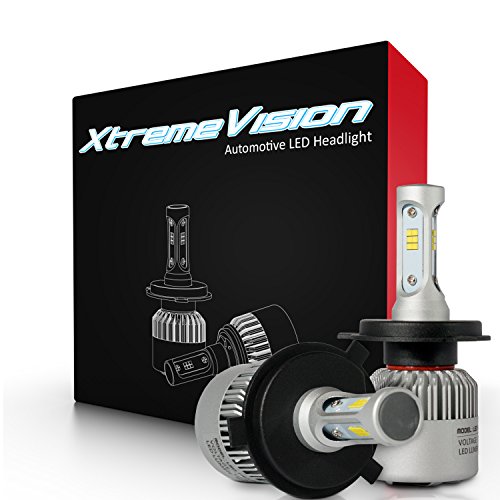 XtremeVision 7G 72W 16,000LM - H4/9003 Dual Beam LED Headlight Conversion Kit - 6500K CSP LED - 2019 Model