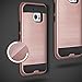 kaesar HTC 10 Case, HTC ONE 10 Case, HTC ONE M10, Slim Fit Brushed Metal Texture Hybrid Dual Layer Slim Protector Case Cover for HTC 10 - Rose Gold