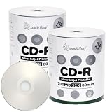 Smartbuy 700mb/80min 52x CD-R Silver Inkjet Hub Printable Blank Recordable Media Disc (200-Disc)