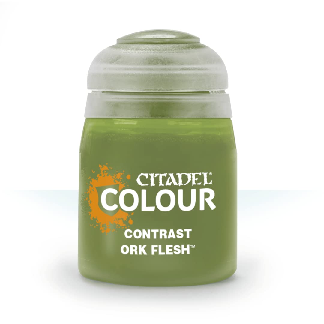 Games Workshop Citadel Ork Flesh Paint - Wh Colour - Contrast Model Paint - 18ml