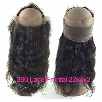 Amazon Com Meli Hair Brazilian Pre Plucked 360 Lace Frontal