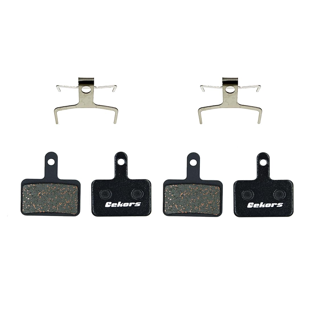 Gekors Disc Brake Pads Compatible For Shimano/Tektro/TRP (Black / 2 pairs) — image 1