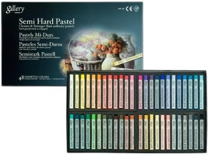 'Mungyo Gallery Semi-Hard Pastels Cardboard Box Set of 48 - Assorted Colors'