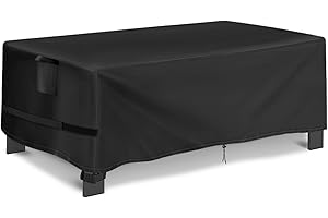 Hiticover Outdoor Coffee Table Cover Rectangle, 48 Inch Waterproof Patio Rectangular Coffee Table Cover, Outdoor Small Furnit