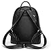 B&E Life Stylish Girls Ladies PU Leather Backpack Shoulder Bag Purse Crossbody Handbag (Black)