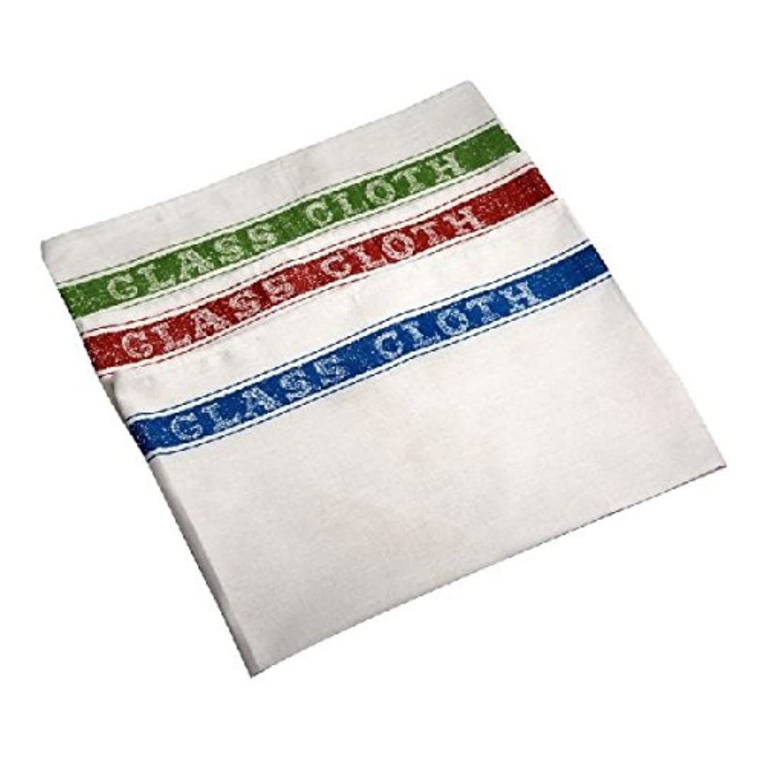 Genware NEV-TW04 Cotton Glass cloth, 50 cm x 76cm, Assorted Colours (Pack of 10)