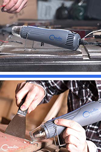 Chandler Tool Embossing Heat Gun - 300 Watt - Dual-Temperature Professional Heat Tool - for Embossing Shrink Wrapping Paint Drying Crafts Electronics DIY (Blue) (Renewed) - Thumbnail 4
